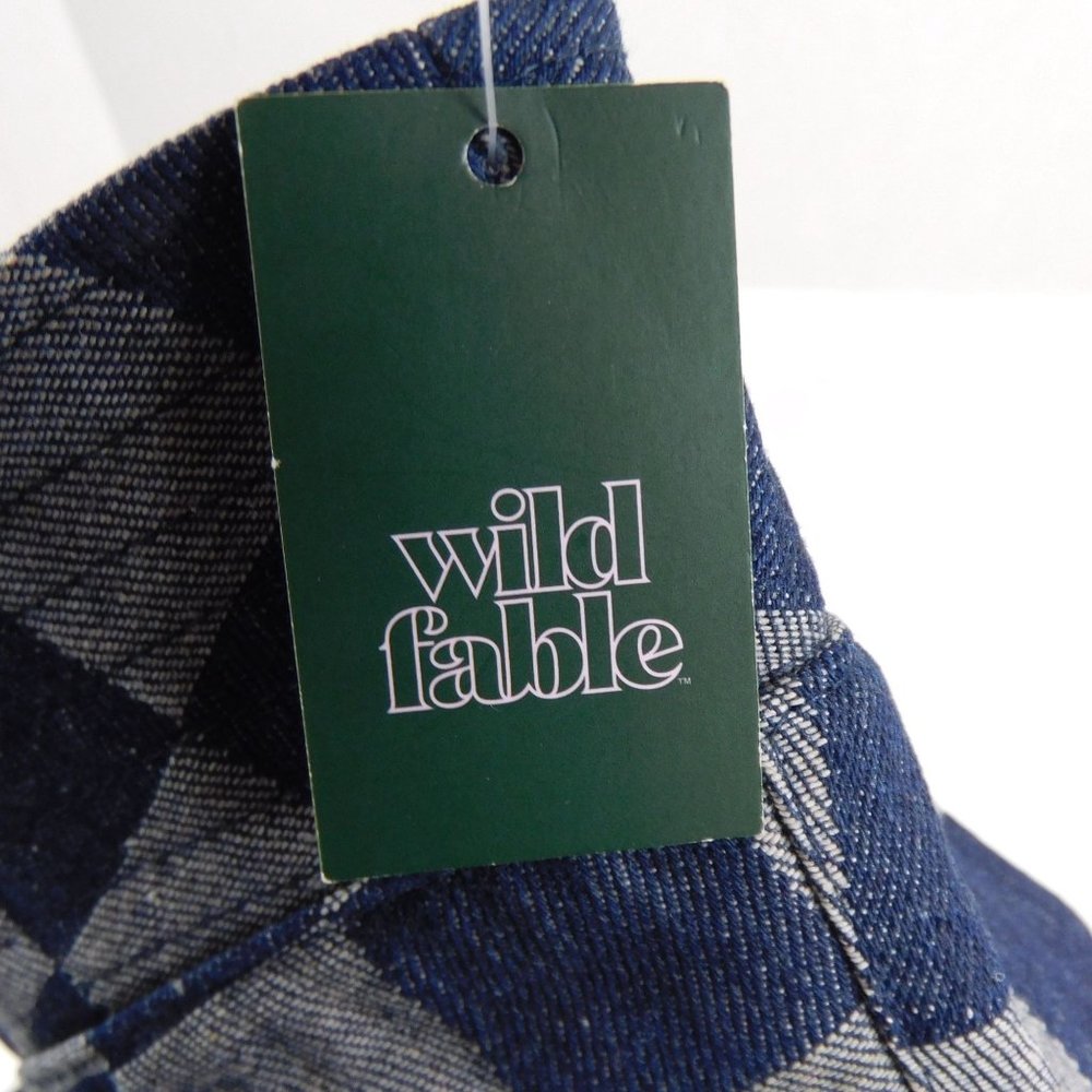Wild Fable Women's Wild Fable Checker Board Denim Bucket Hat - Picture 8 of 8